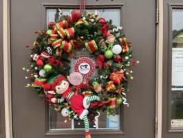 Elf on a Wreath